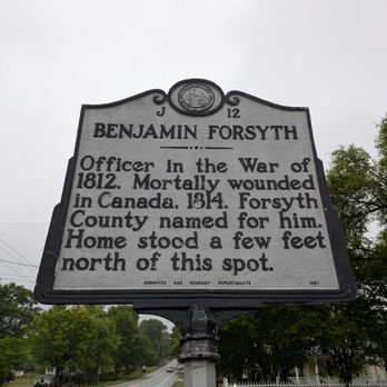 Benjamin Forsyth - Benjamin Forsyth Historical Marker, Germanton - Landmarks & Historical Buildings Near Me - Germanton, North Carolina Benjamin Forsyth - Benjamin Forsyth Historical Marker, Germanton - Landmarks & Historical Buildings Near Me - Germanton, North Carolina