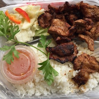 Battambang  - grilled chicken with rice ... the portions are very filling I always have leftovers - Cambodian Near Me - Oakland, California
