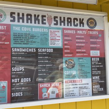Crystal Cove Shake Shack - Menu - American Near Me - Newport Coast, California