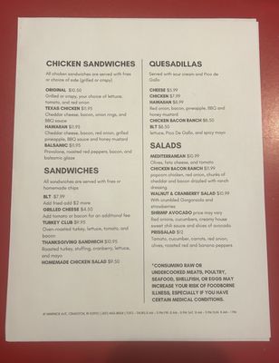 Menu photo 1 2 Sistas Catering Cranston, RI