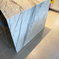 Angelo's Marble and Granite - Grain matched the larger waterfall edge