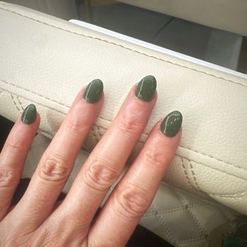 Orchid Nail Lounge - Dip and almond shape (color K45) - Nail Salons Near Me - Charleston, South Carolina