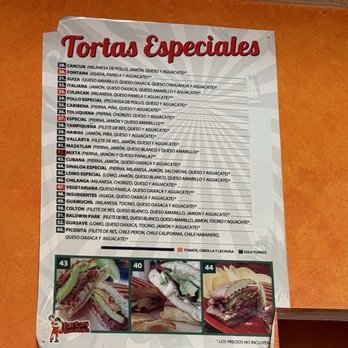 Tortas Sinaloa - Menu - Mexican Near Me - Baldwin Park, California