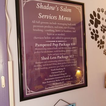 Shadow's Professional Pet Grooming - List of services - Pet Sitting Near Me - Mukwonago, Wisconsin Shadow's Professional Pet Grooming - List of services - Pet Sitting Near Me - Mukwonago, Wisconsin