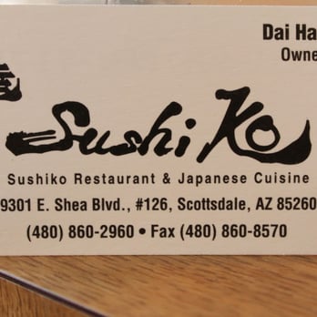 Sushi Ko - Owned and operated by Dai since 1995. One of the only authentic Japanese restaurants in the valley ran by a chef from Japan. - Sushi Bars Near Me - Scottsdale, Arizona Sushi Ko - Owned and operated by Dai since 1995. One of the only authentic Japanese restaurants in the valley ran by a chef from Japan. - Sushi Bars Near Me - Scottsdale, Arizona