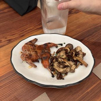 Gocciolina - Quail and mushrooms - Italian Near Me - Durham, North Carolina Gocciolina - Quail and mushrooms - Italian Near Me - Durham, North Carolina