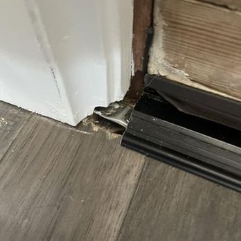 Doors Done Right - Doors Done Right poorly fit the threshold for our double doors, leaving an inch uncovered on each side. - Refinishing Services Near Me Doors Done Right - Doors Done Right poorly fit the threshold for our double doors, leaving an inch uncovered on each side. - Refinishing Services Near Me