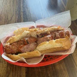 Lao sausage banh mi Lao sausage banh mi