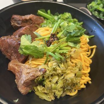 Myst Asian Bistro - Spicy beef shank dry noodles - Asian Fusion Near Me - Vancouver, British Columbia Myst Asian Bistro - Spicy beef shank dry noodles - Asian Fusion Near Me - Vancouver, British Columbia