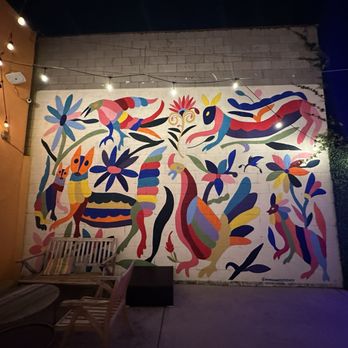 Azucanela - Outside Backyard Wall Mural - Coffee & Tea Near Me - Hawthorne, California