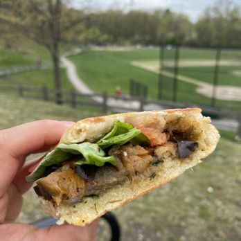 Sultana's Bakery & Cafe - Roasted Eggplant Panini - Cafes Near Me - Brighton, Massachusetts Sultana's Bakery & Cafe - Roasted Eggplant Panini - Cafes Near Me - Brighton, Massachusetts