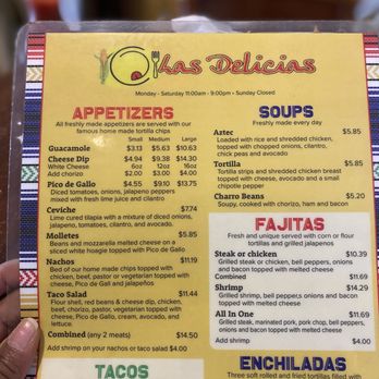 Las Delicias - Menu - Mexican Near Me - Memphis, Tennessee Las Delicias - Menu - Mexican Near Me - Memphis, Tennessee