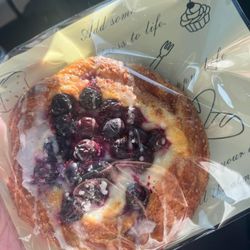 Heart and Flour Equal Kneads Bakery - Blueberry danish