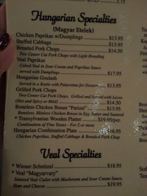 Menu photo 6 Hungarian Rhapsody Southgate, MI