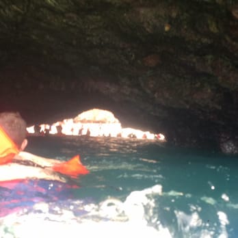 Las Marietas Hidden Beach - Going through the tunnel - Beaches Near Me