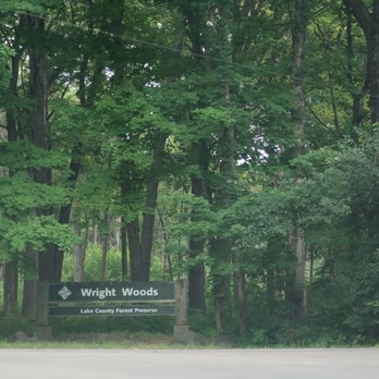 Captain Daniel Wright Woods Forest Preserve - Signage on St Marys Road - Parks Near Me - Mettawa, Illinois