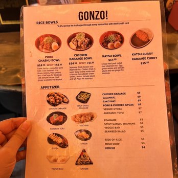 GONZO! - Menu - Ramen Near Me - Carlsbad, California GONZO! - Menu - Ramen Near Me - Carlsbad, California