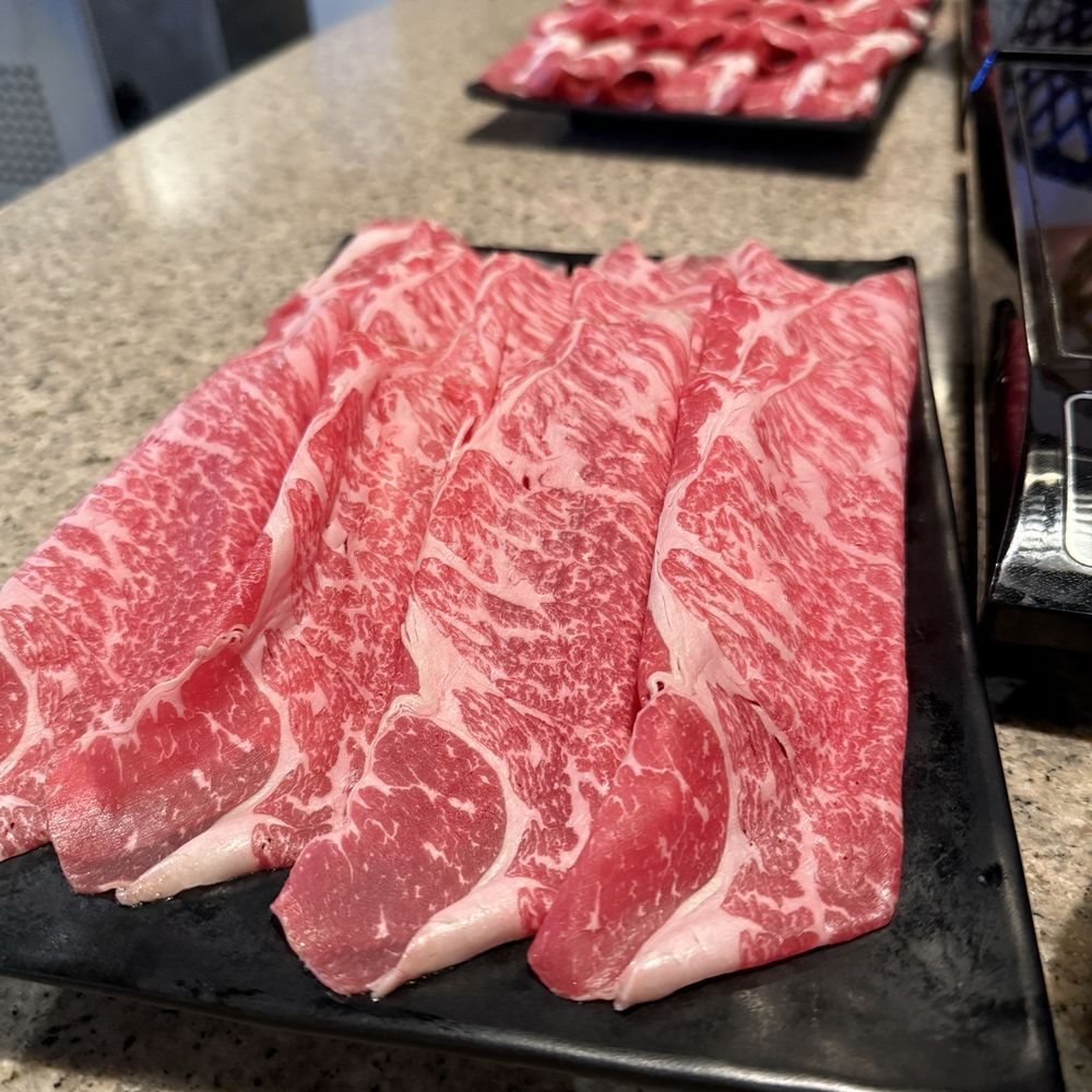 Paper Pot Shabu - 10 oz American Wagyu was delicious! Tender but not too fatty - Hot Pot Near Me - Diamond Bar, California Paper Pot Shabu - 10 oz American Wagyu was delicious! Tender but not too fatty - Hot Pot Near Me - Diamond Bar, California