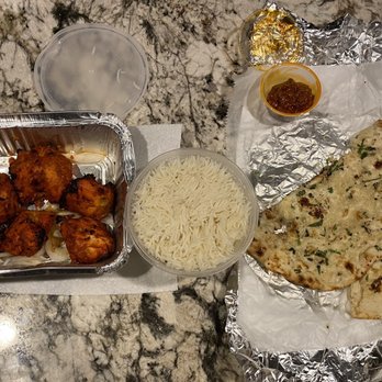 Zaika Weston - Tandoori Chicken, Pickle, Garlic Naan, Basmati rice. EVERYTHING WAS AMAZING!!! - Indian Near Me - Sunrise, Florida Zaika Weston - Tandoori Chicken, Pickle, Garlic Naan, Basmati rice. EVERYTHING WAS AMAZING!!! - Indian Near Me - Sunrise, Florida