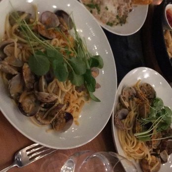 Atlas Steak + Fish - Linguine vongole and mushroom risotto - Steakhouses Near Me - Langley, British Columbia