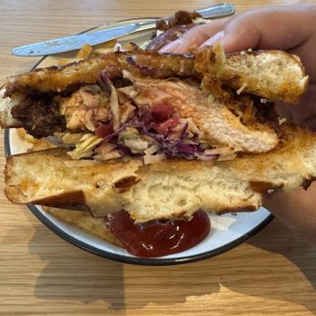 Dish Society - Texas Hot Chicken Sandwich - Southern Near Me - Austin, Texas