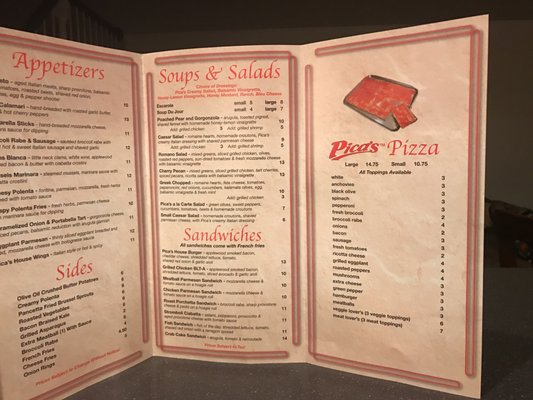 Menu photo 7 Pica's Restaurant West Chester, PA Menu photo 7 Pica's Restaurant West Chester, PA