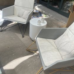 Originate Natural Building Materials - Concrete outdoor chairs super cool!