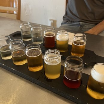 Nova Brewing - 3 Sake 3 Beer flight for each of us & only $20 each!! - Venues & Event Spaces Near Me - Covina, California