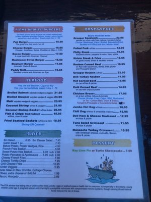 Menu photo 2 White Elephant Pub Englewood, FL Menu photo 2 White Elephant Pub Englewood, FL