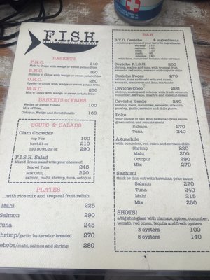 Menu photo 1 FISH Mazatlan, SIN Menu photo 1 FISH Mazatlan, SIN