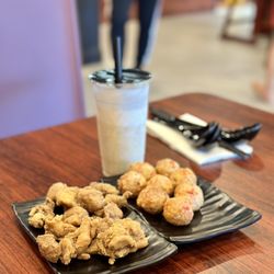 Tasty Pot - Lobster Balks and Fried chicken pieces.