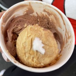 Dough and Co - Chocolate ice cream and peanut butter cookie dough! Yum!