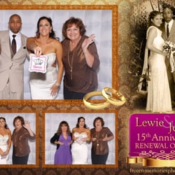 frozen memories photo booth - Lewie & Jessica Vow Renewal