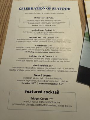 Menu photo 6 Tap & Barrel - Bridges Vancouver, BC