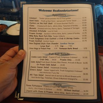 Sandbar & Grill - Salad, Appetizer, and Pasta Menu - Seafood Near Me - Monterey, California Sandbar & Grill - Salad, Appetizer, and Pasta Menu - Seafood Near Me - Monterey, California