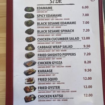 Torisoba Tonsho - menu - side - Ramen Near Me - Los Angeles, California Torisoba Tonsho - menu - side - Ramen Near Me - Los Angeles, California