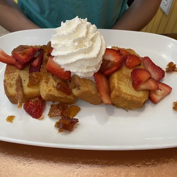 Another Broken Egg Cafe - Strawberry Pound Cake French Toast - Breakfast & Brunch Near Me - The Colony, Texas Another Broken Egg Cafe - Strawberry Pound Cake French Toast - Breakfast & Brunch Near Me - The Colony, Texas