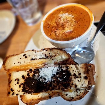 The Phoenix On Westheimer - a bowl of soup and a grilled cheese sandwich - Sports Bars Near Me - Houston, Texas The Phoenix On Westheimer - a bowl of soup and a grilled cheese sandwich - Sports Bars Near Me - Houston, Texas
