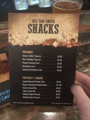 Menu photo 3 Bad Tom Smith Brewing Cincinnati, OH