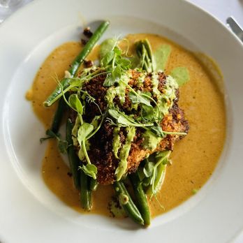 Marina Cafe - Pan seared Andouille crusted Louisiana redfish - Seafood Near Me - Destin, Florida