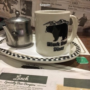 Black Bear Diner Sequim - Warmed up with some Peppermint tea while studying the Black Bear menu. - American Near Me - Sequim, Washington