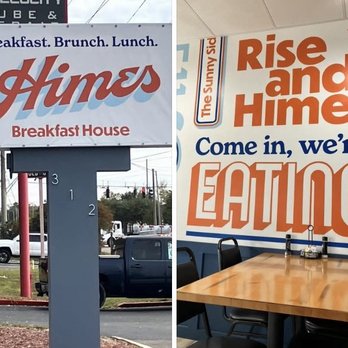 Himes Breakfast House - This is the street sign for the restaurant and one of the interior decorations. - Breakfast & Brunch Near Me - Brandon, Florida Himes Breakfast House - This is the street sign for the restaurant and one of the interior decorations. - Breakfast & Brunch Near Me - Brandon, Florida