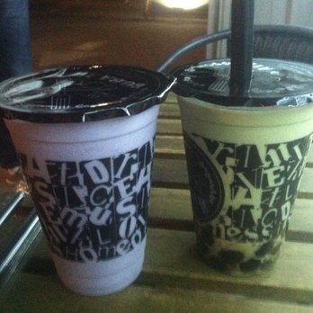 Boba Ave Express - Taro slush with Brown sugar milk blended - Bubble Tea Near Me - Arcadia, California