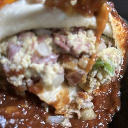 #7 corned beef breakfast burrito smothered with Christmas #7 corned beef breakfast burrito smothered with Christmas