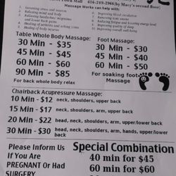 Massage Works - Pricing and services