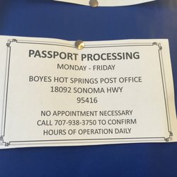 Passport processing here no appointment required :)