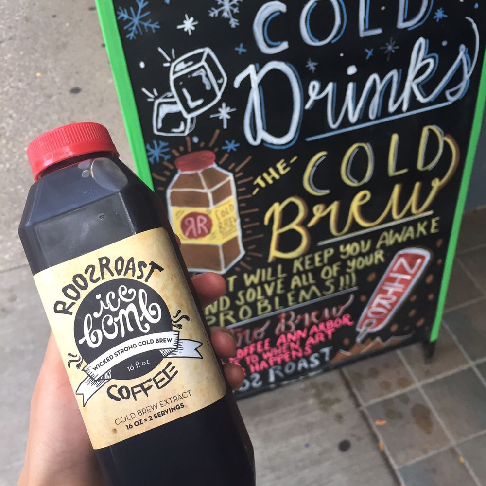RoosRoast Liberty - Bottle of cold brew ($4) - the best, solves all of my problems irl - Cafes Near Me - Ann Arbor, Michigan RoosRoast Liberty - Bottle of cold brew ($4) - the best, solves all of my problems irl - Cafes Near Me - Ann Arbor, Michigan