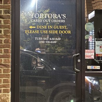Tortora's - Take out pick up door - Italian Near Me - Owens Cross Roads, Alabama Tortora's - Take out pick up door - Italian Near Me - Owens Cross Roads, Alabama