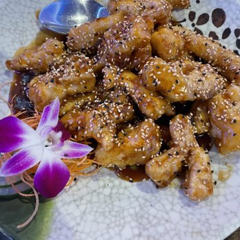 Yummy Asian cuisine - Sesame chicken white meat. To die for! - Asian Fusion Near Me - Palmer, Massachusetts