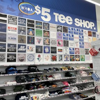 Five Below - Tshirt wall! - Discount Store Near Me - Riverton, Utah